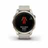 Умные часы Garmin Epix Pro (Gen 2) Sapphire Edition 42 мм, золотистый корпус со светло-песочным ремешком