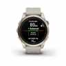 Умные часы Garmin Epix Pro (Gen 2) Sapphire Edition 42 мм, золотистый корпус со светло-песочным ремешком