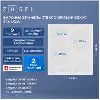 Электрическая варочная панель Zugel ZEH452W, белая