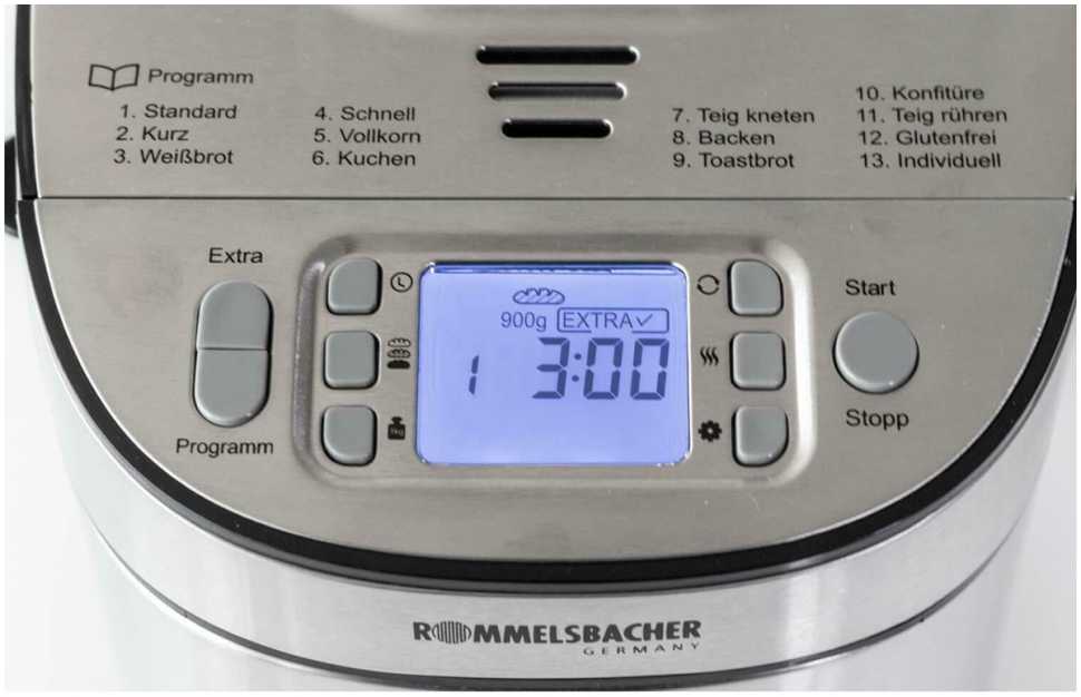 Хлебопечка Rommelsbacher BA 550