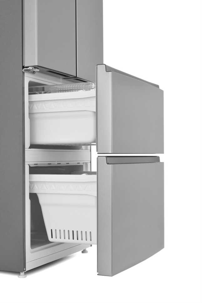 Многокамерный холодильник Zugel ZRFD361X, нержавеющая сталь