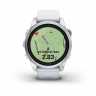 Умные часы Garmin Epix Pro (Gen 2) Standard Edition 42 мм, серебристый корпус, белый ремешок
