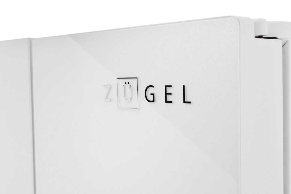 Многокамерный холодильник Zugel ZRFD361W, белое стекло