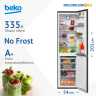 Двухкамерный холодильник Beko B3R0CNK332HX стальной антрацит
