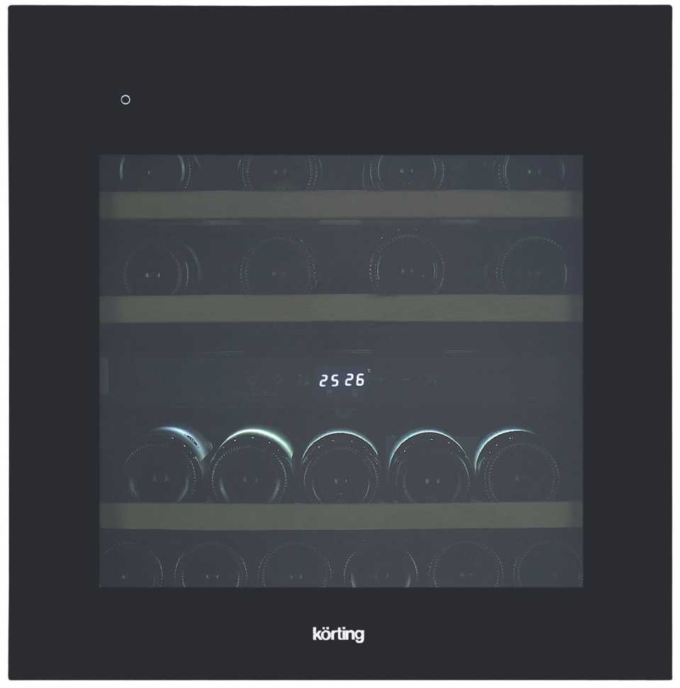 Встраиваемый винный шкаф Korting KFW 604 DB GN