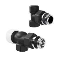 Набор термостатический осевой Royal Thermo Design 1/2&quot;М30х1,5 (Черный)