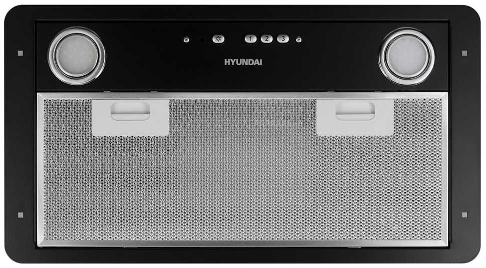 Вытяжка Hyundai HBB 6035 BK черный