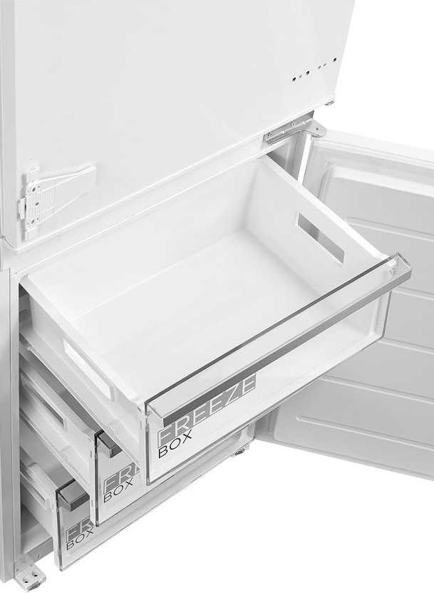 Встраиваемый двухкамерный холодильник Midea MDRE414FGE01