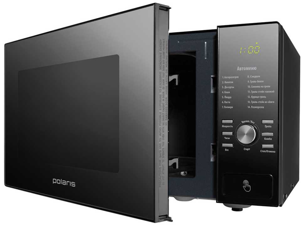 Микроволновая печь - СВЧ Polaris PMO 2303DG RUS, чёрный
