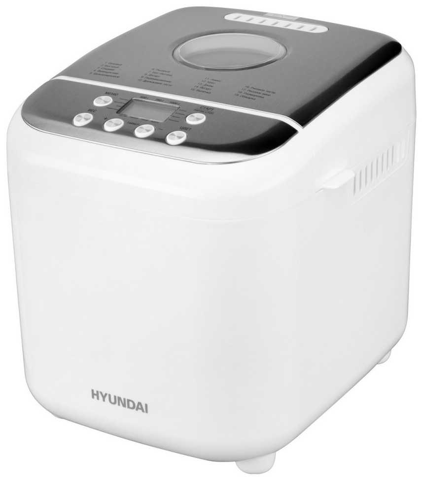 Хлебопечка Hyundai HYBM-3086 белый/серебристый