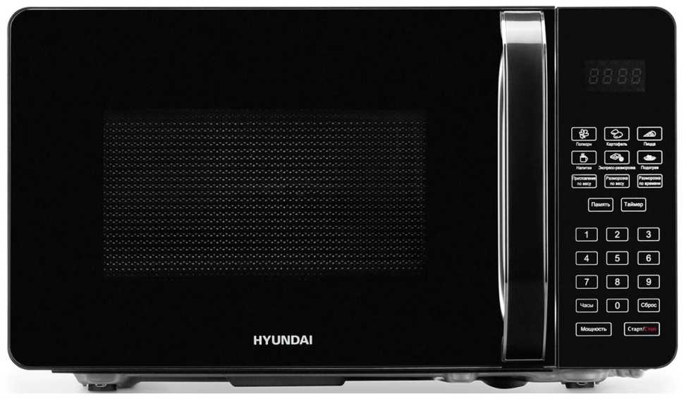 Микроволновая печь - СВЧ Hyundai HYM-D2076, 20 л, 700 Вт, черный