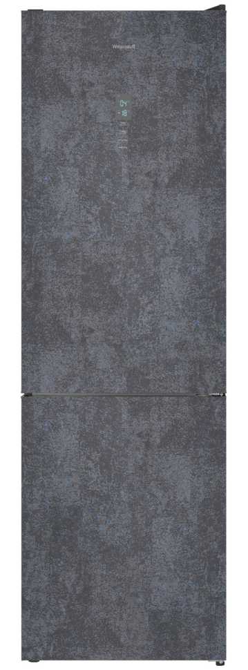 Двухкамерный холодильник Weissgauff WRK 195 D Full NoFrost Rock Glass