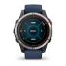 Умные часы Garmin Quatix 7 Pro amoled, сапфировое стекло, титановый, темно-синий ремешок