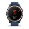 Умные часы Garmin Quatix 7 Pro amoled, сапфировое стекло, титановый, темно-синий ремешок