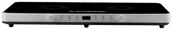 Настольная плита Endever Skyline IP-61 с двумя конфорками (90346) черный/белый