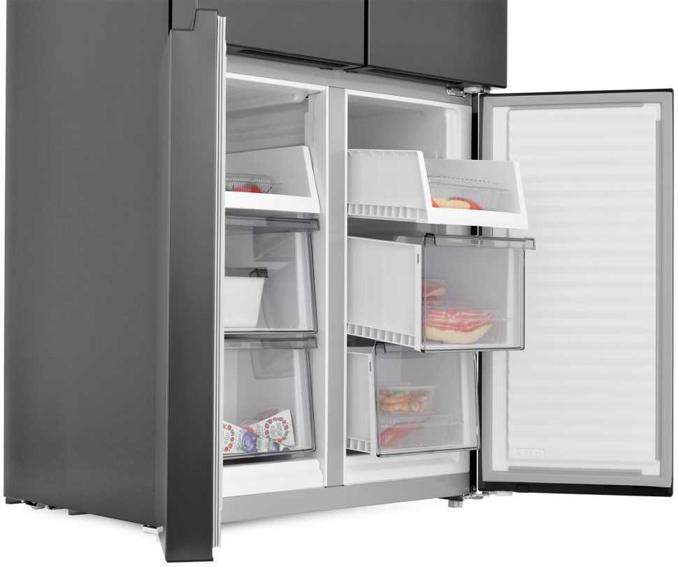 Многокамерный холодильник Zugel ZRCD430B, черный