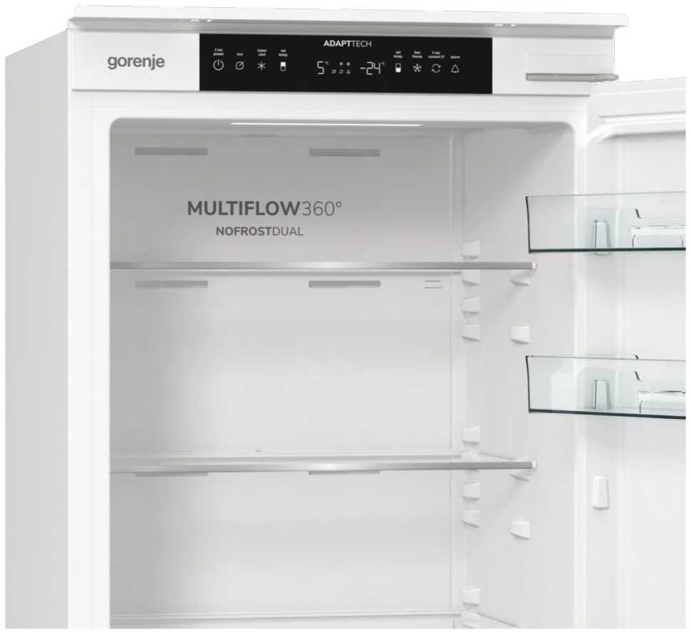 Встраиваемый двухкамерный холодильник Gorenje NRKI517141