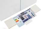Многокамерный холодильник Zugel ZRCD430W, белое стекло