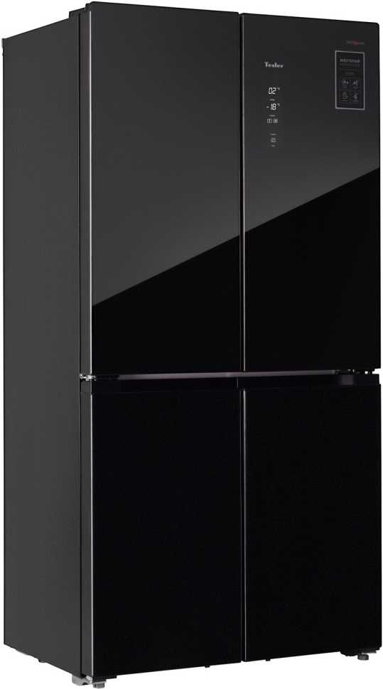 Многокамерный холодильник Tesler RCD-545I BLACK GLASS