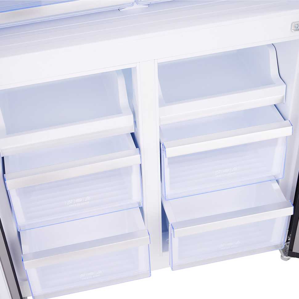 Многокамерный холодильник Tesler RCD-545I BLACK GLASS