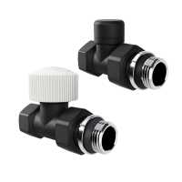 Набор термостатический прямой Royal Thermo Design 1/2&quot;М30х1,5 (Черный)