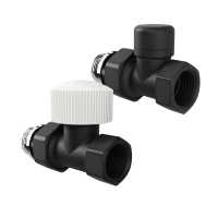 Набор термостатический прямой Royal Thermo Design 1/2&quot;М30х1,5 (Черный)