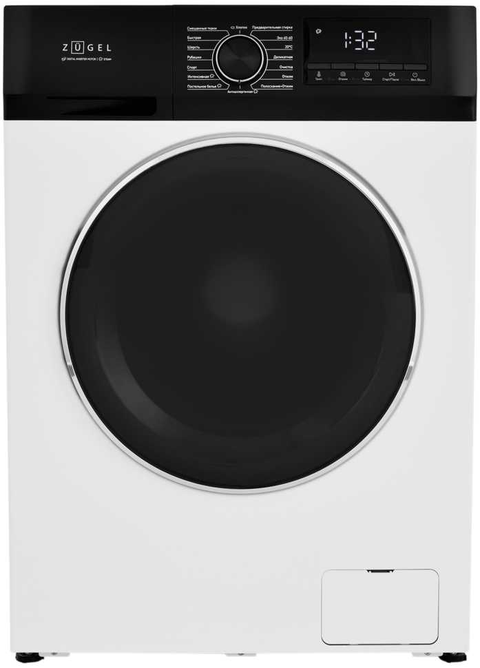 Стиральная машина Zugel ZWS8140I Inverter Steam, белая