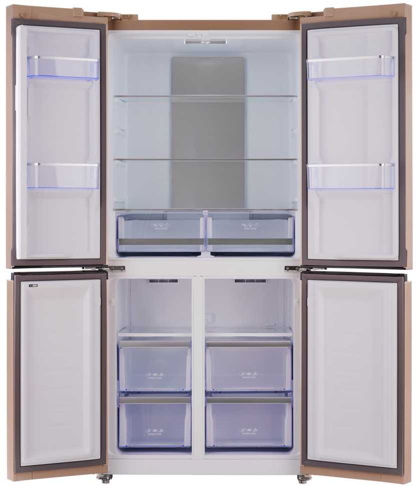 Многокамерный холодильник Tesler RCD-482I BEIGE GLASS