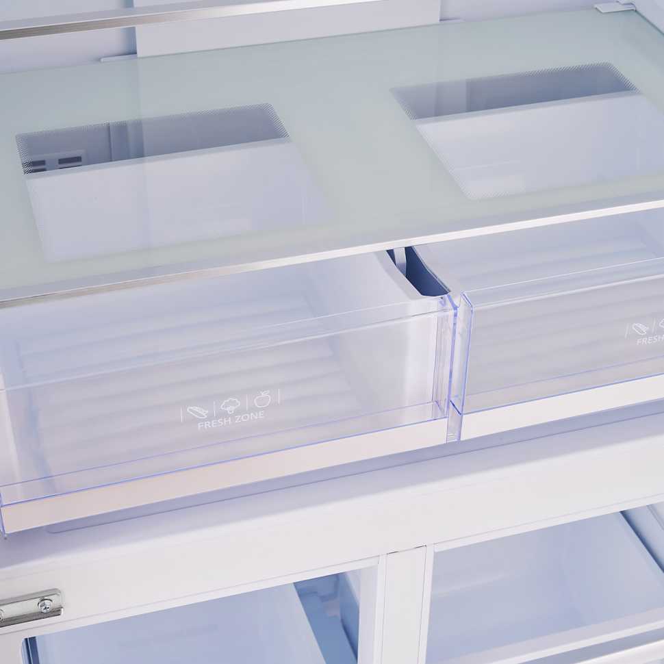 Многокамерный холодильник Tesler RCD-482I BEIGE GLASS