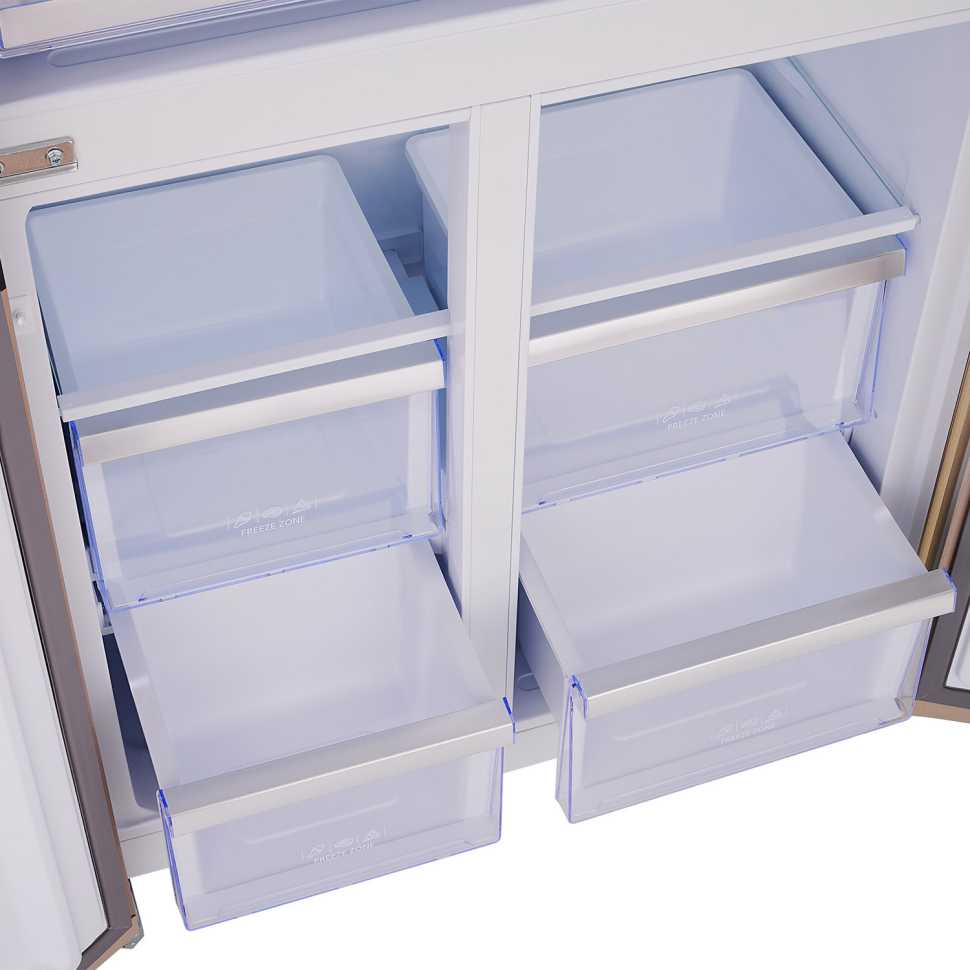 Многокамерный холодильник Tesler RCD-482I BEIGE GLASS