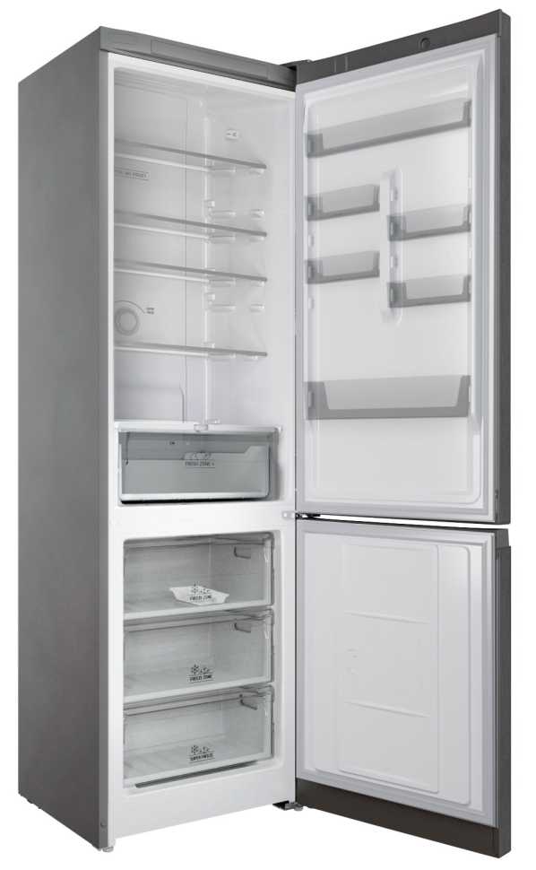 Двухкамерный холодильник Hotpoint HT 6200 MX нержавеющая сталь