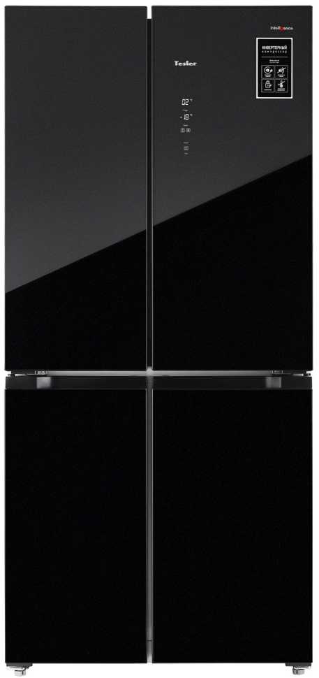 Многокамерный холодильник Tesler RCD-482I BLACK GLASS
