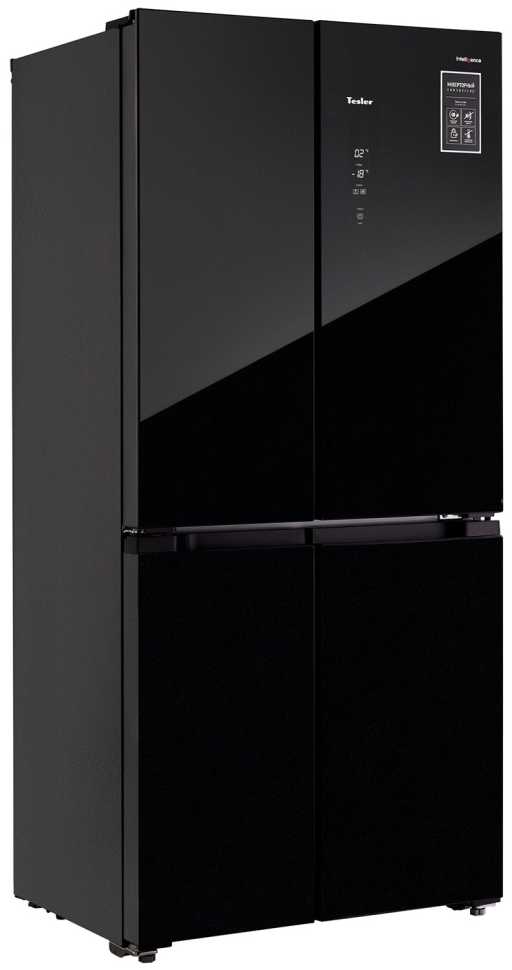 Многокамерный холодильник Tesler RCD-482I BLACK GLASS