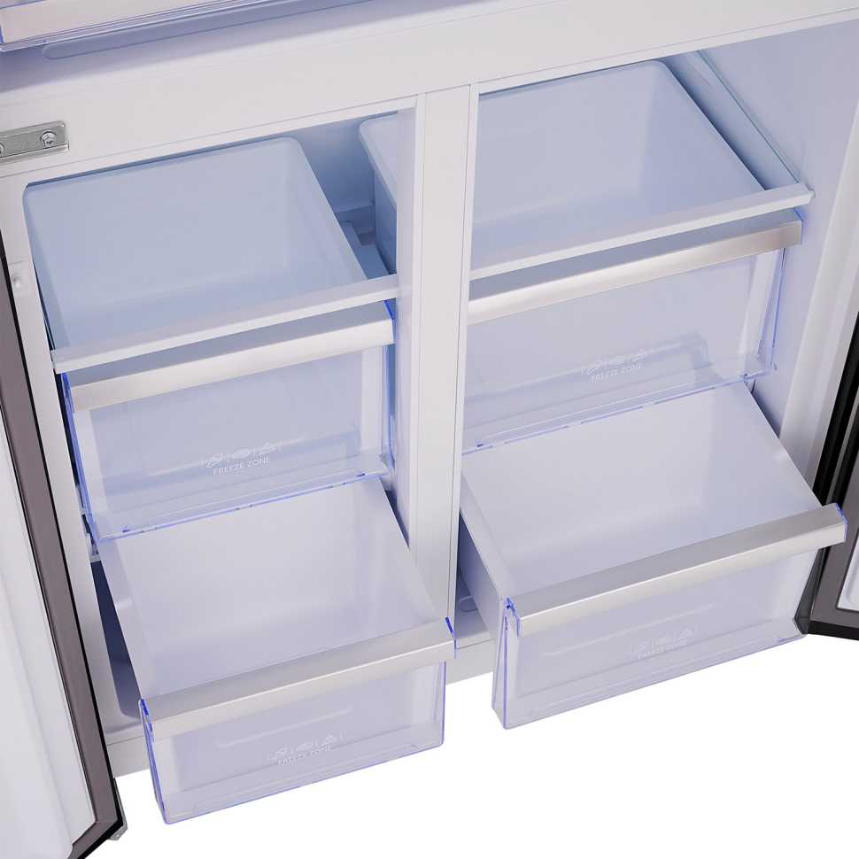 Многокамерный холодильник Tesler RCD-482I BLACK GLASS