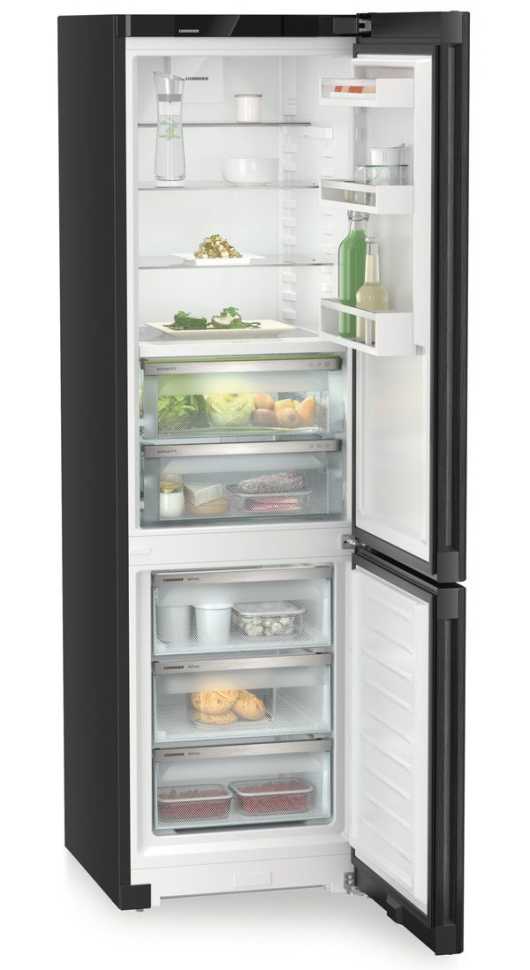 Двухкамерный холодильник Liebherr CBNbdc 573i-22 001 BioFresh NoFrost черный