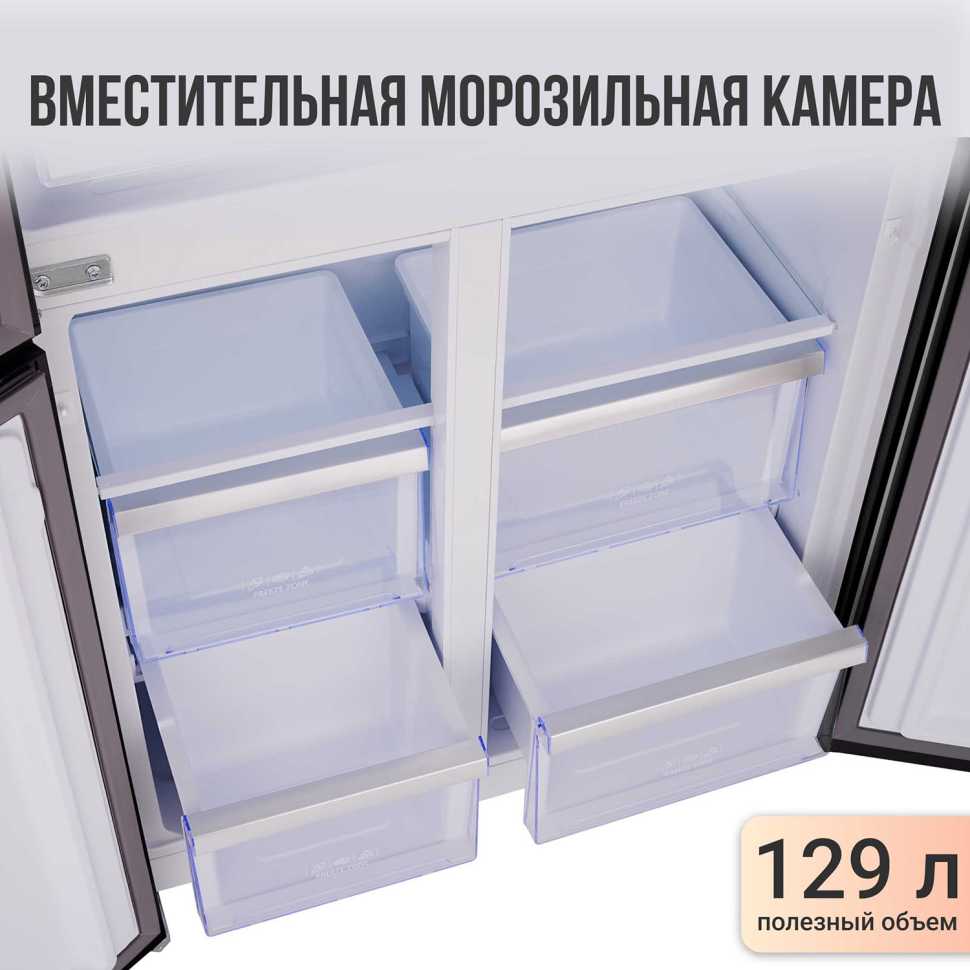 Многокамерный холодильник Tesler RCD-482I GRAPHITE