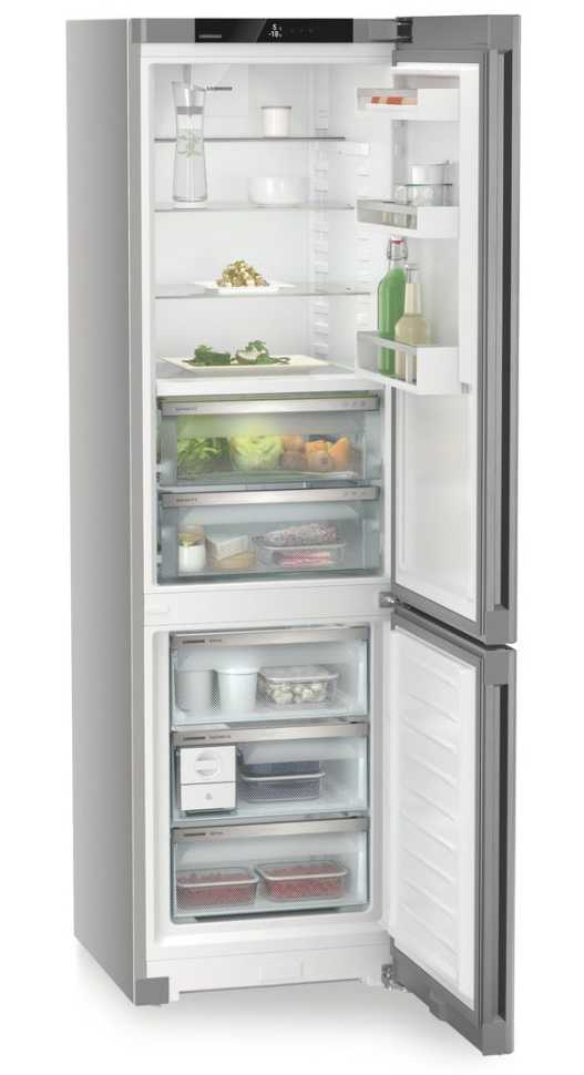 Двухкамерный холодильник Liebherr CBNsfc 572i-22 001 BioFresh NoFrost серебристый