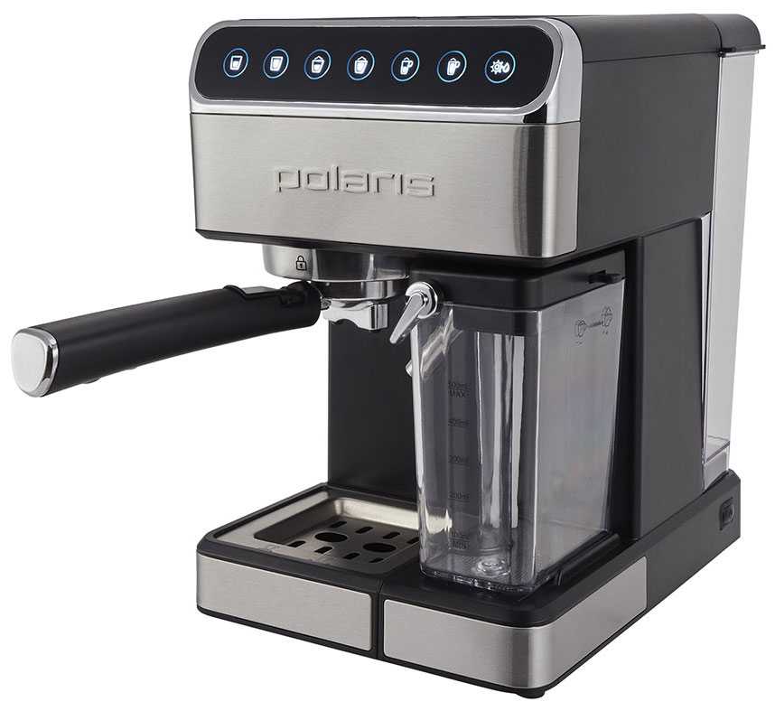 Кофеварка Polaris PCM 1535E Adore Cappuccino эспрессо, черный