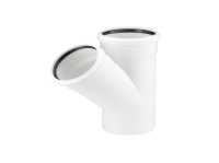 Тройник REHAU RAUPIANO PLUS 50/50/45гр.