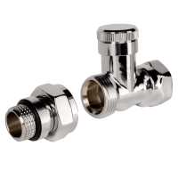 Набор термостатический для радиатора прямой ROYAL THERMO Design 1/2&quot; Click (Хром)