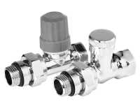 Набор термостатический для радиатора прямой ROYAL THERMO Design 1/2&quot; Click (Хром)