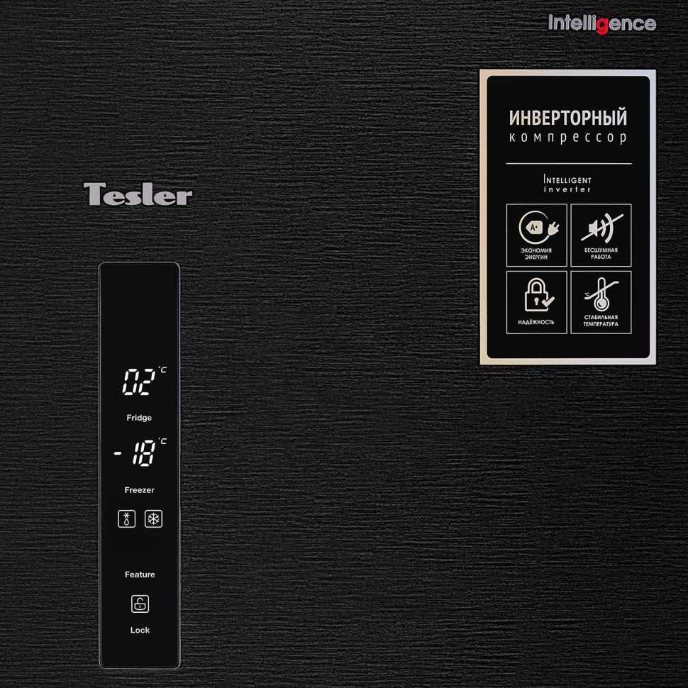 Многокамерный холодильник Tesler RCD-545I GRAPHITE