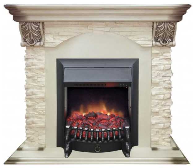 Камин Realflame DUBLIN LUX STD/EUG WT и Fobus BL