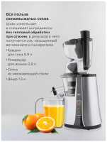 Соковыжималка BQ J2004 черный-серебряный