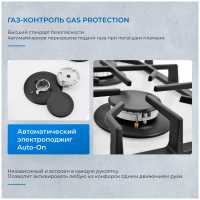 Газовая варочная панель Zugel ZGH291W, белая