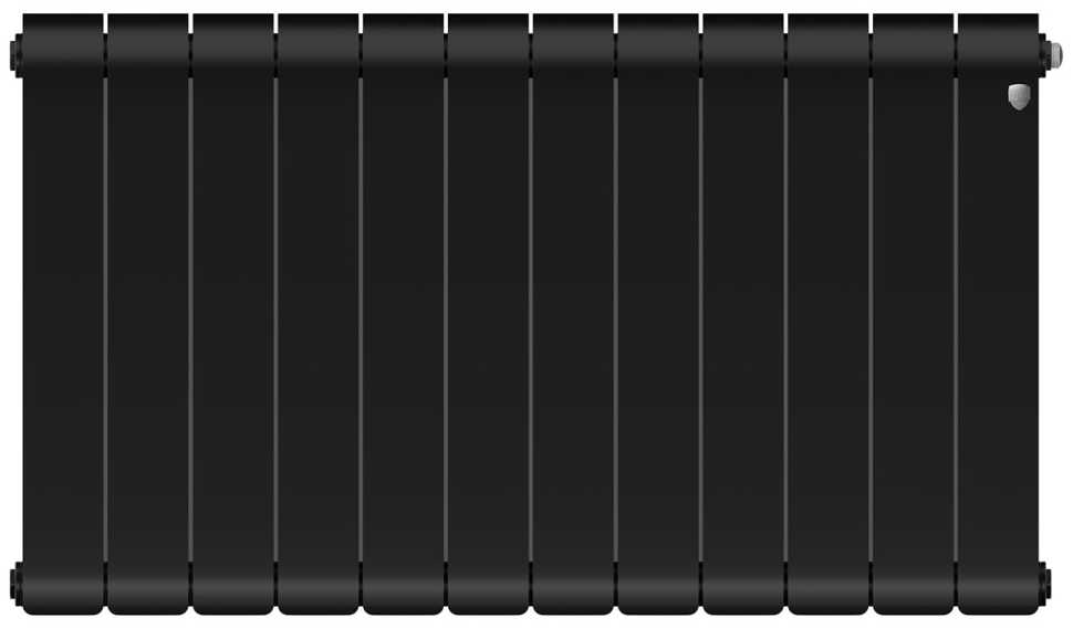 Водяной радиатор отопления Royal Thermo Infinity 500 Noir Sable, 12 секций