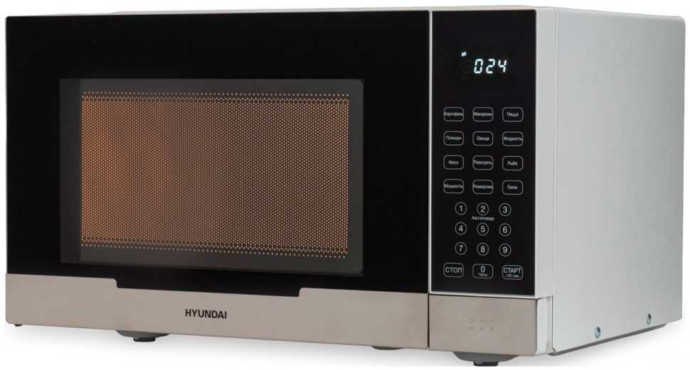Микроволновая печь - СВЧ Hyundai HYM-D2075 23 л. 800 Вт, белый/черный