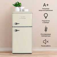 Двухкамерный холодильник Tesler RT-132 BEIGE