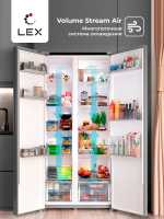 Холодильник Side-by-Side LEX LSB530WHID wind