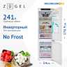 Встраиваемый двухкамерный холодильник Zugel ZRI1760FNF